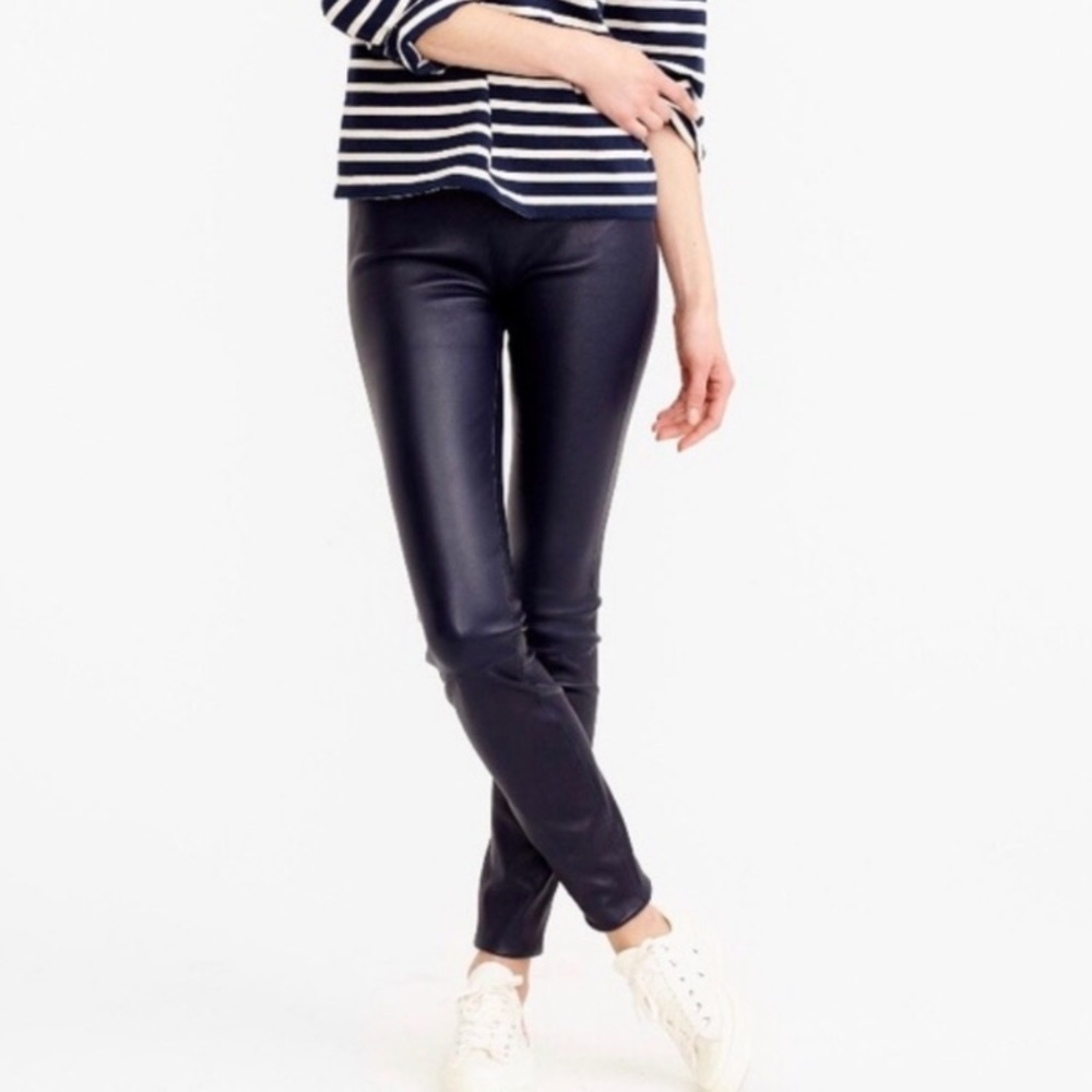 J Crew Vegan Leather Leggings